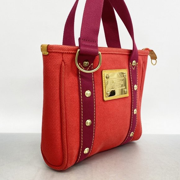 Louis Vuitton Tote Bag Antigua Cabas PM M40037 Rouge Ladies - Picture 2 of 10